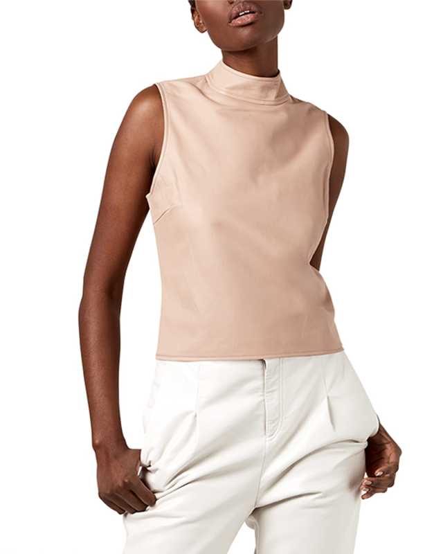 Crawford Recycled Leather Top
